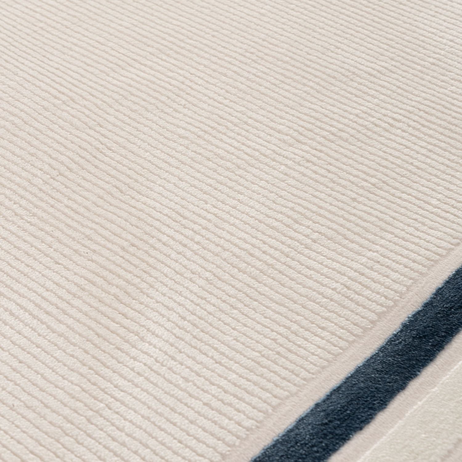 Carmel Cream-Blue Bordered Rug | 6060 - PN Home