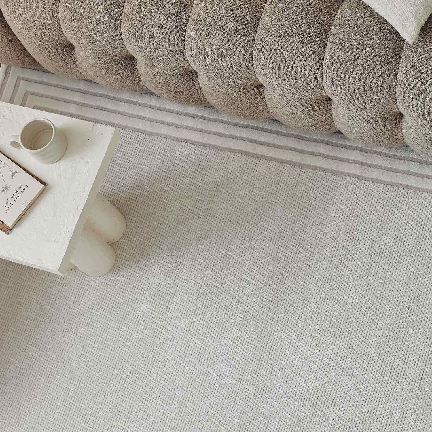 Carmel Cream Bordered Rug | 6060 - PN Home