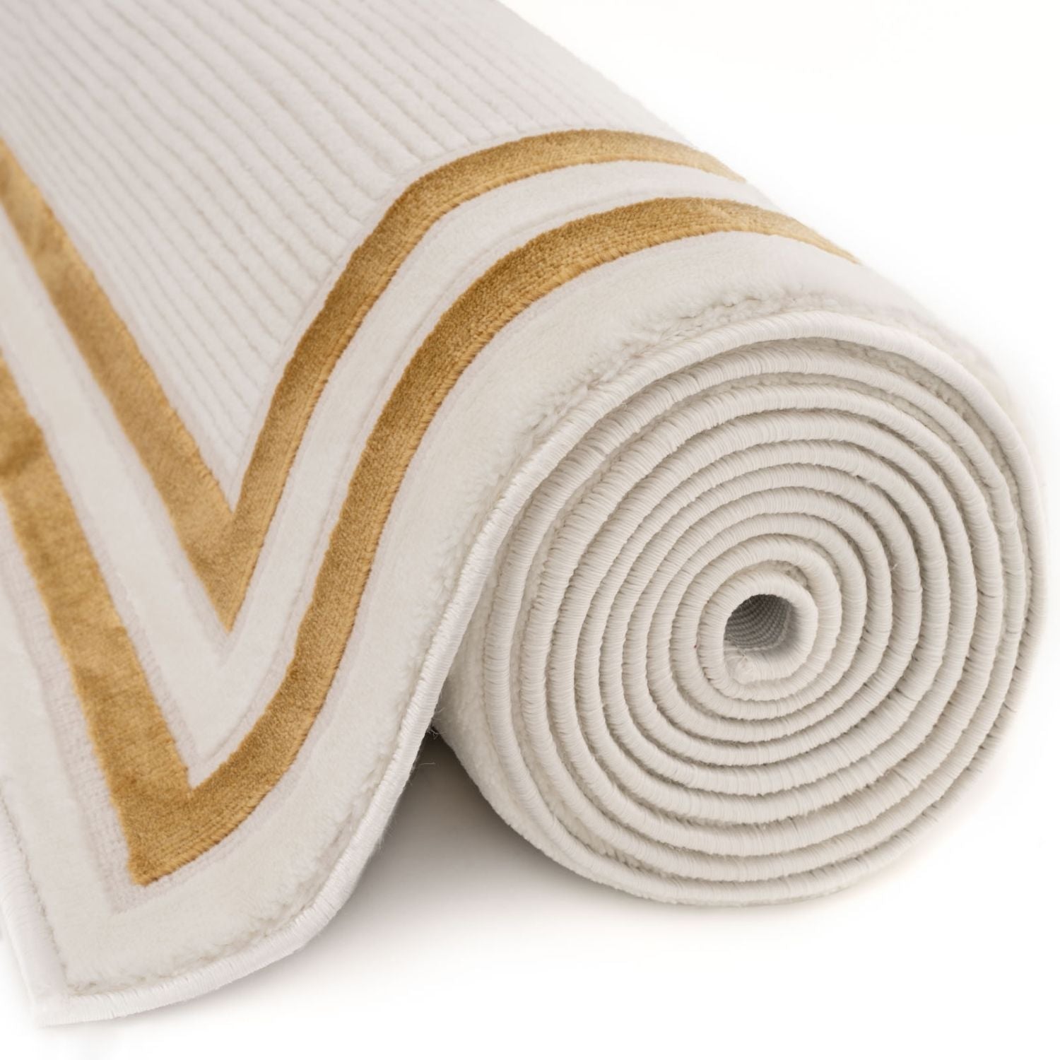 Carmel Cream-Gold Bordered Rug | 6060 - PN Home