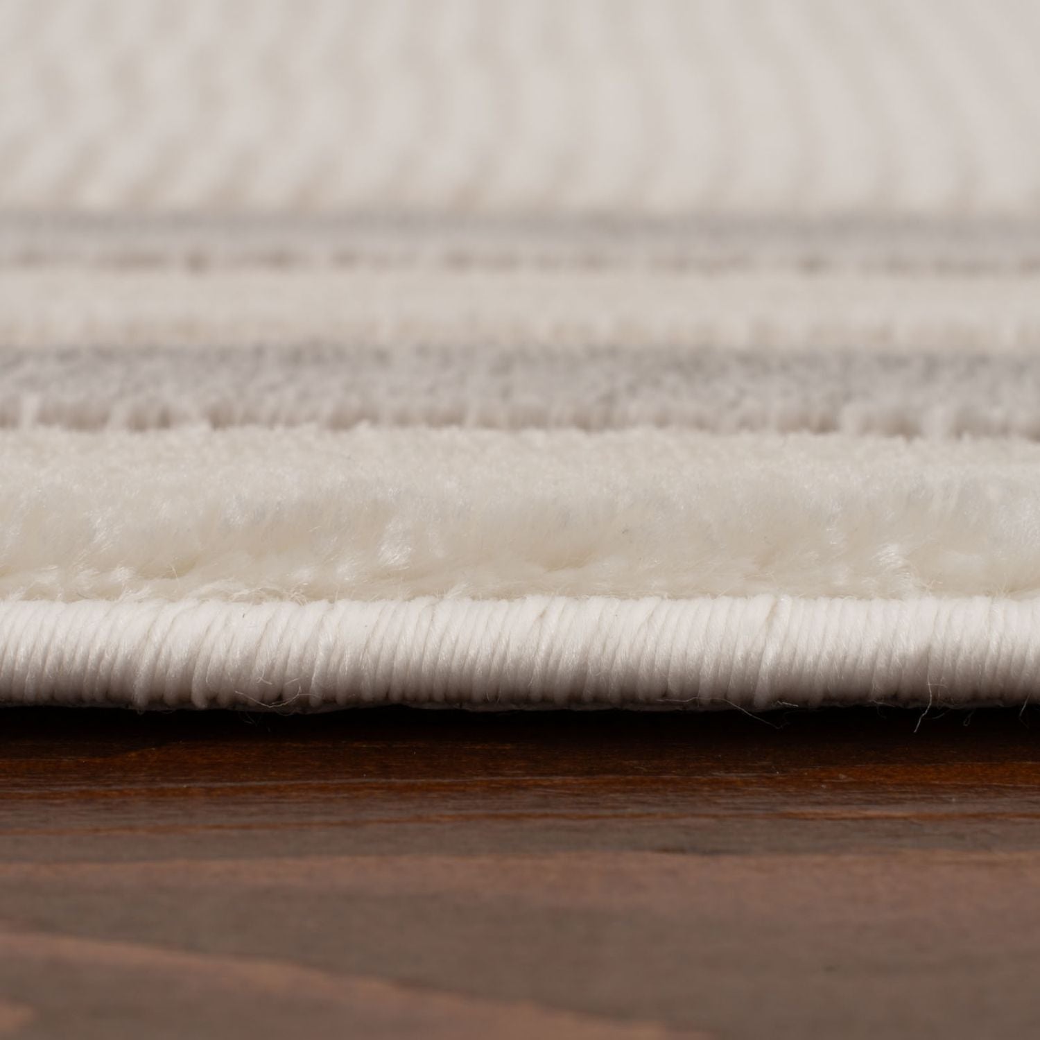 Carmel Cream-Grey Bordered Rug | 6060 - PN Home