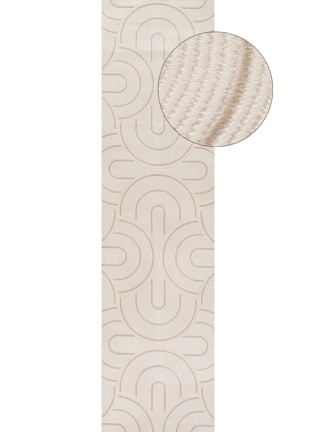 Carmel Cream-Beige Geometric Rug | 6070 - PN Home