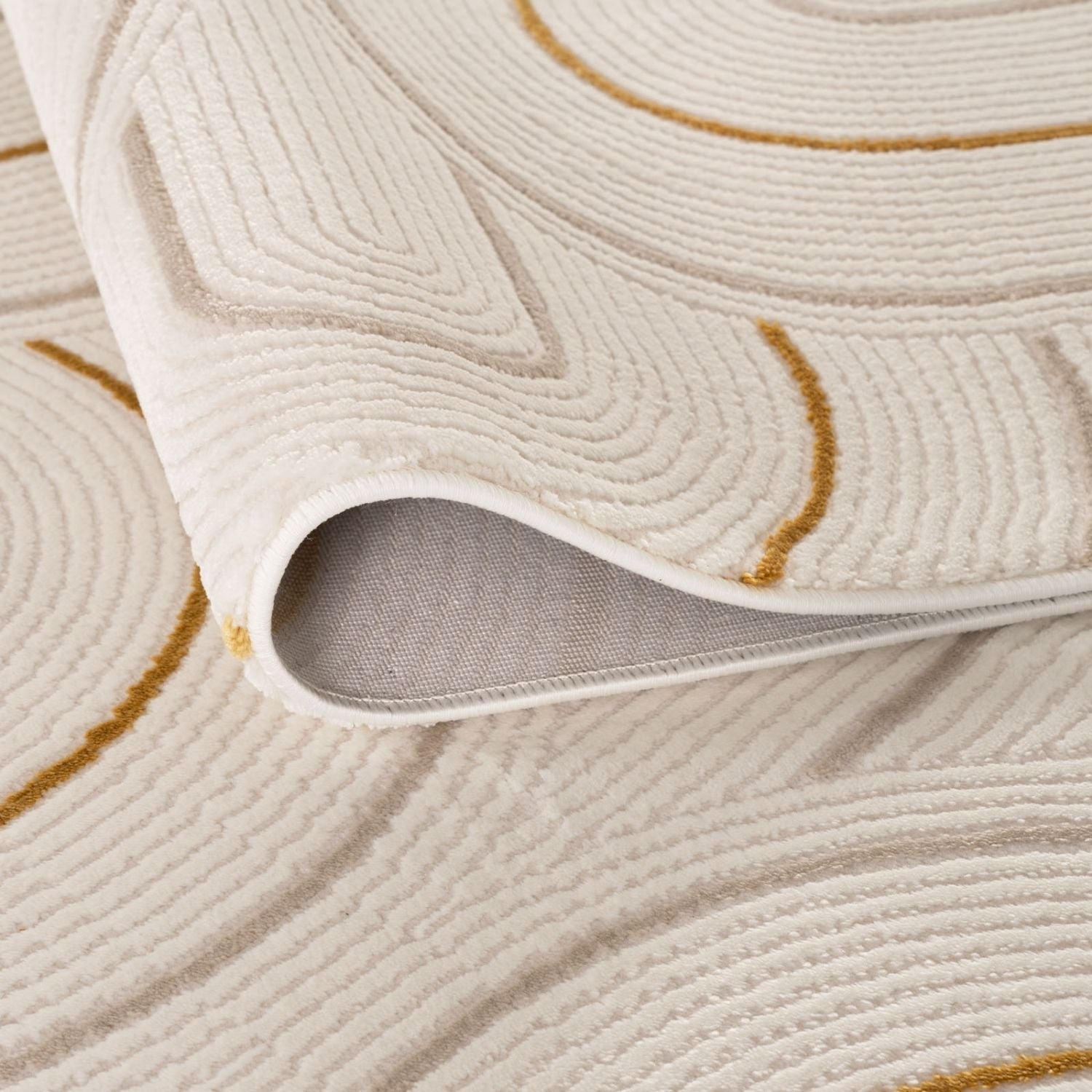Carmel Cream-Gold Geometric Rug | 6070 - PN Home