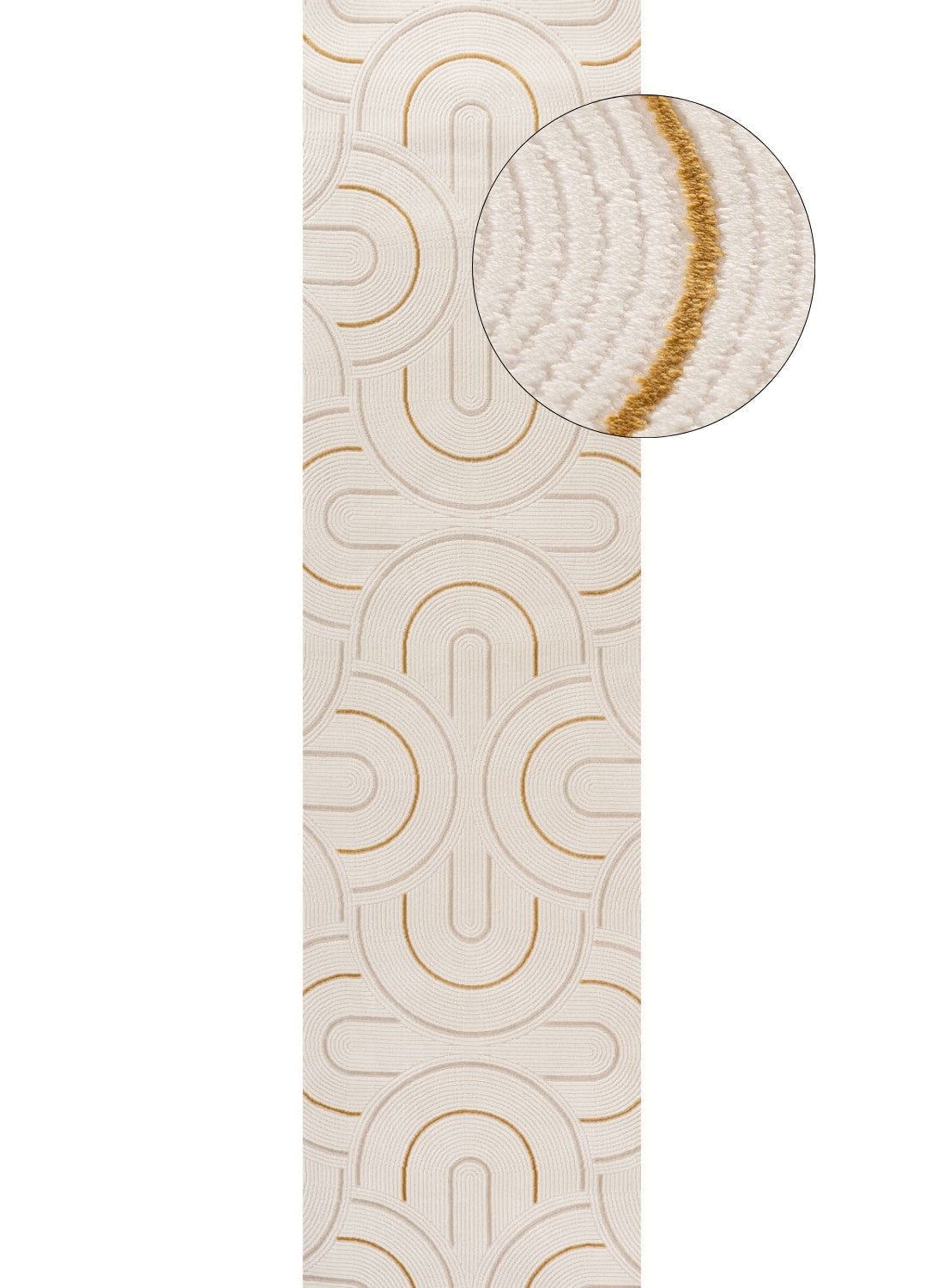 Carmel Cream-Gold Geometric Rug | 6070 - PN Home