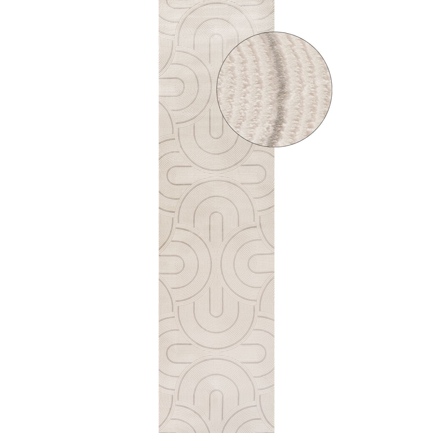 Carmel Cream-Grey Geometric Rug | 6070 - PN Home