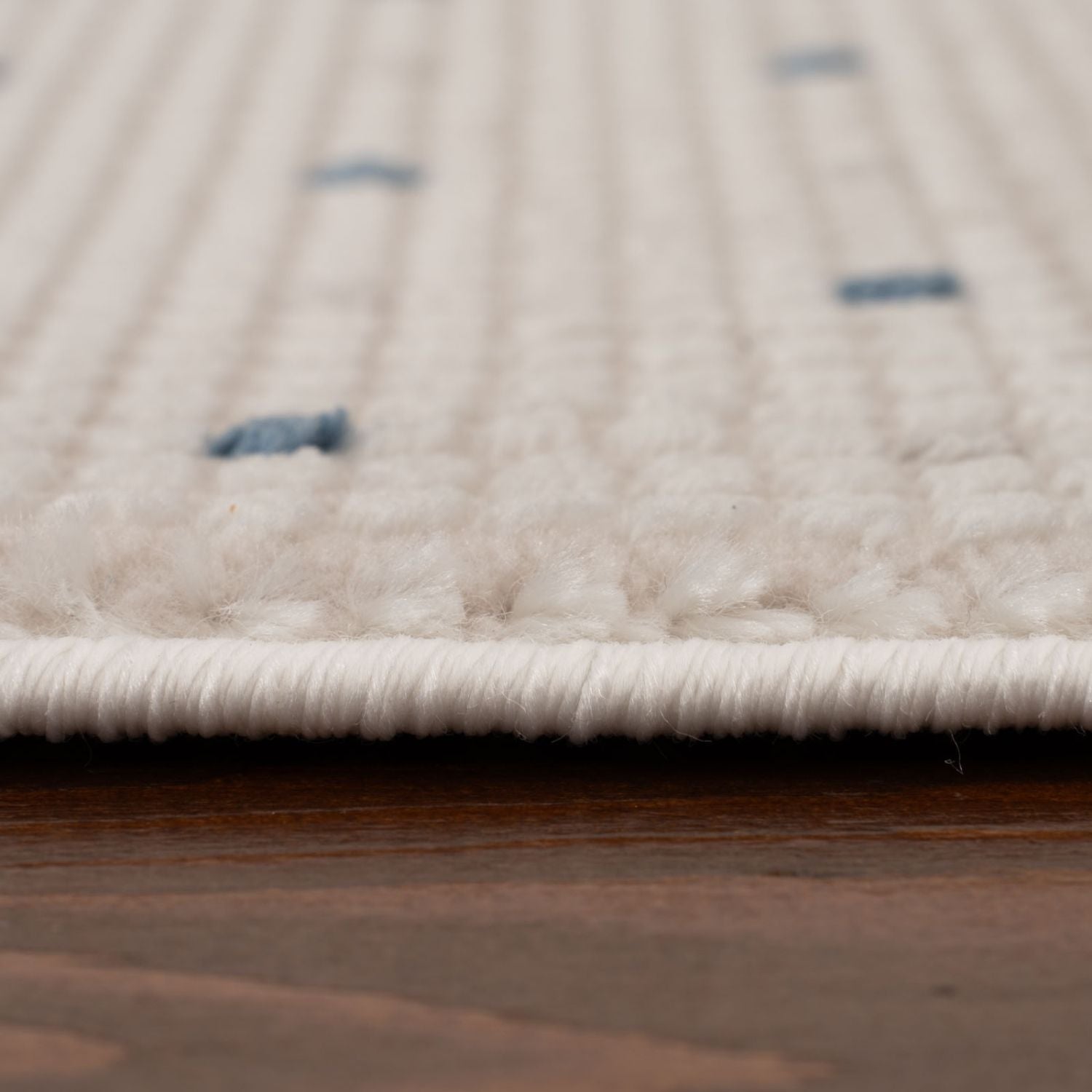 Carmel Cream-Blue Dots Rug | 6080 - PN Home