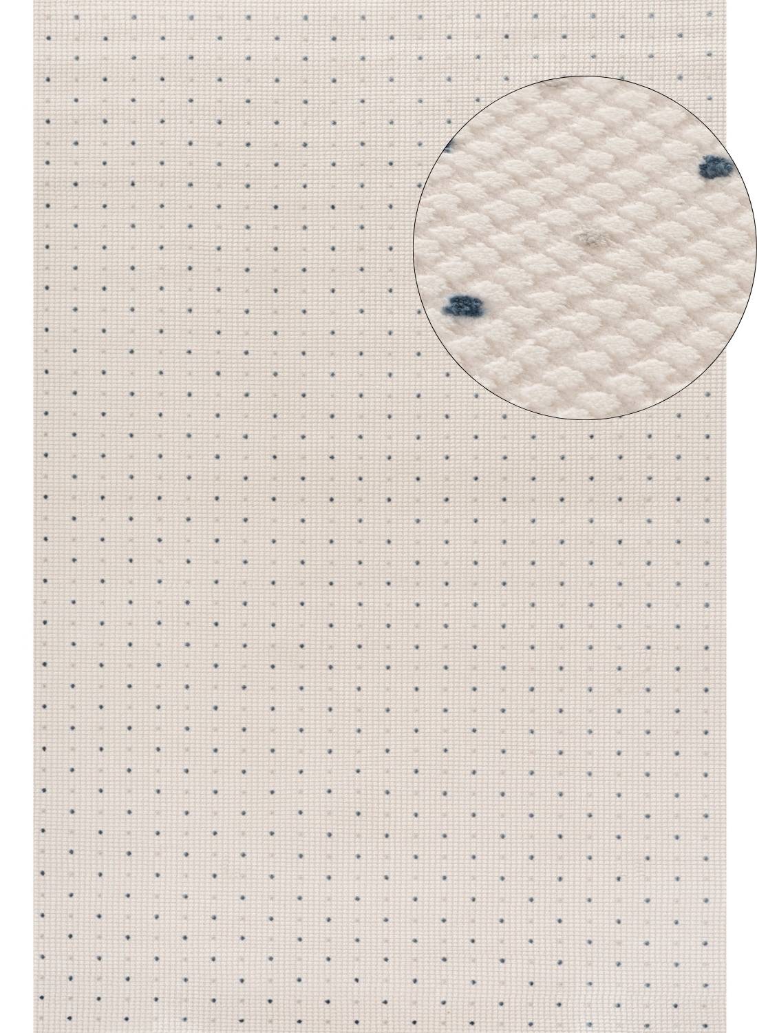 Carmel Cream-Blue Dots Rug | 6080 - PN Home