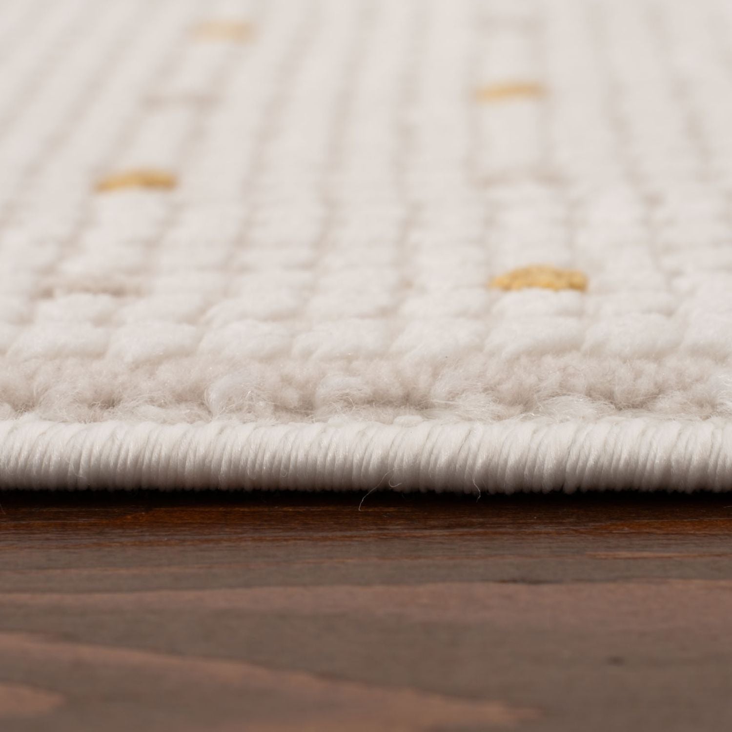 Carmel Cream-Gold Dots Rug | 6080 - PN Home