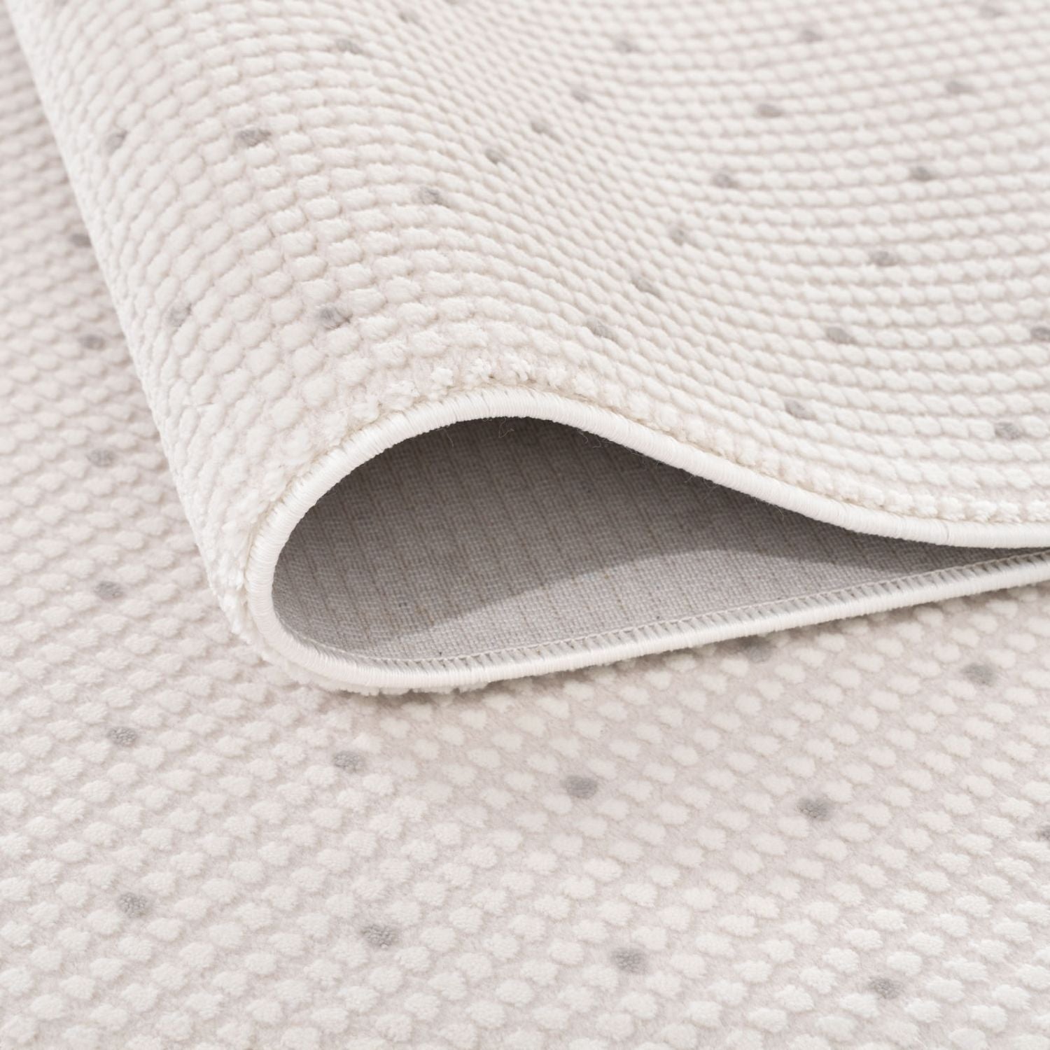Carmel Cream-Grey Dots Rug | 6080 - PN Home