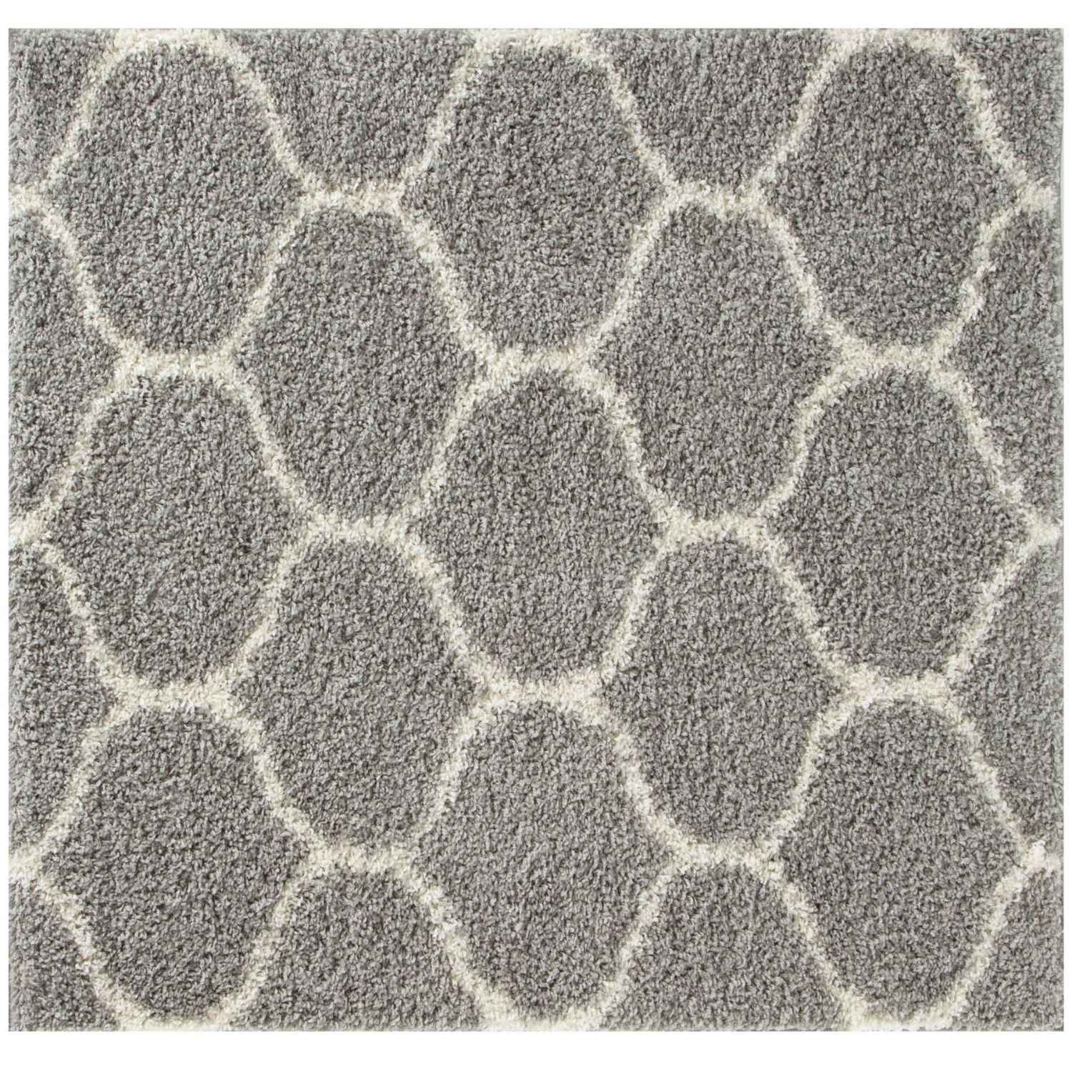 Moroccan Grey Shaggy Rug | 610 - PN Home
