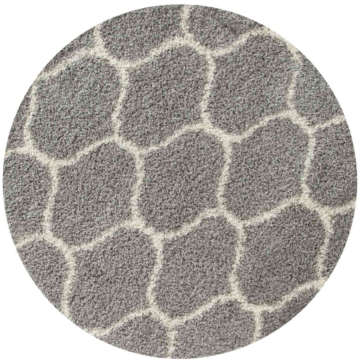 Moroccan Grey Shaggy Rug | 610 - PN Home