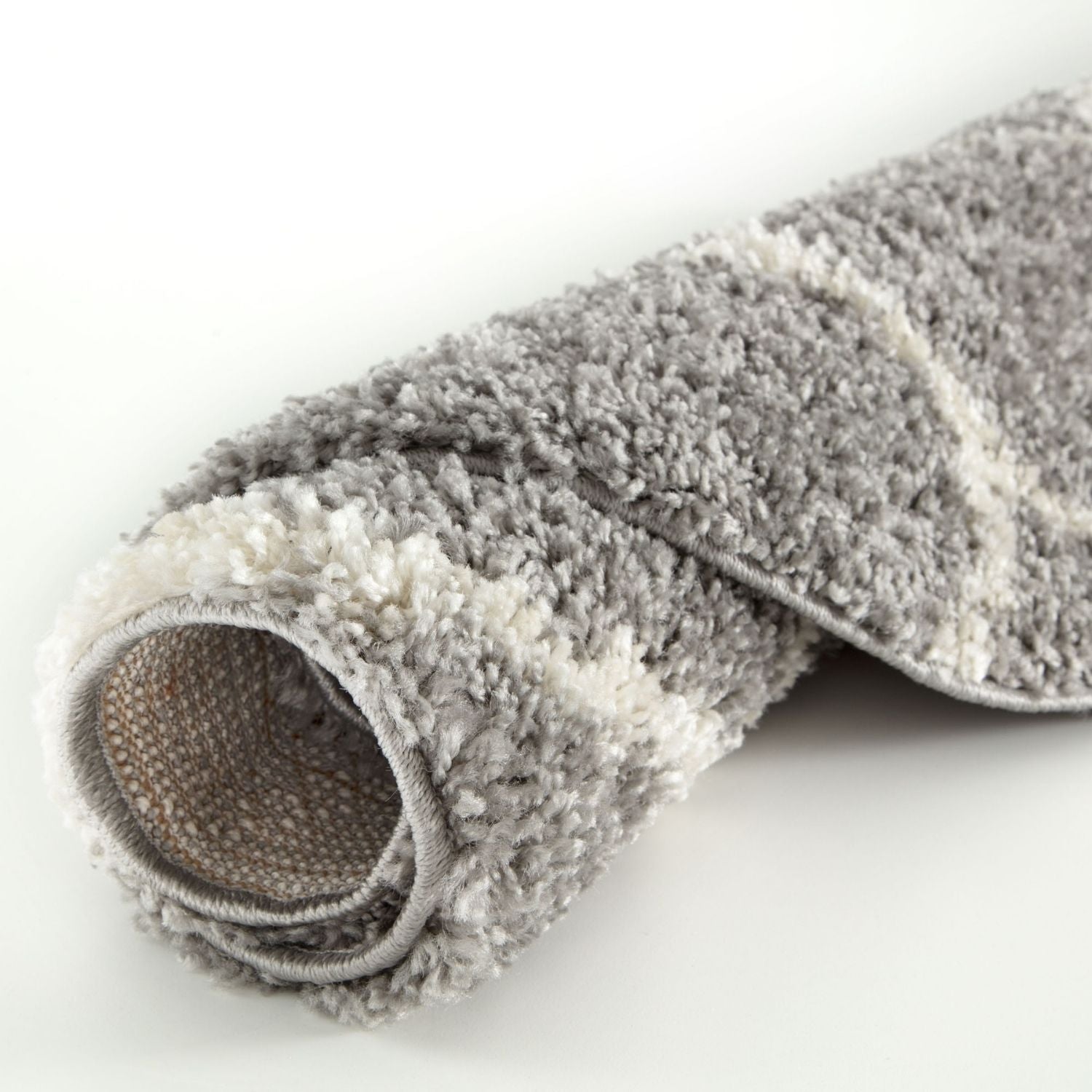 Moroccan Grey Shaggy Rug | 610 - PN Home