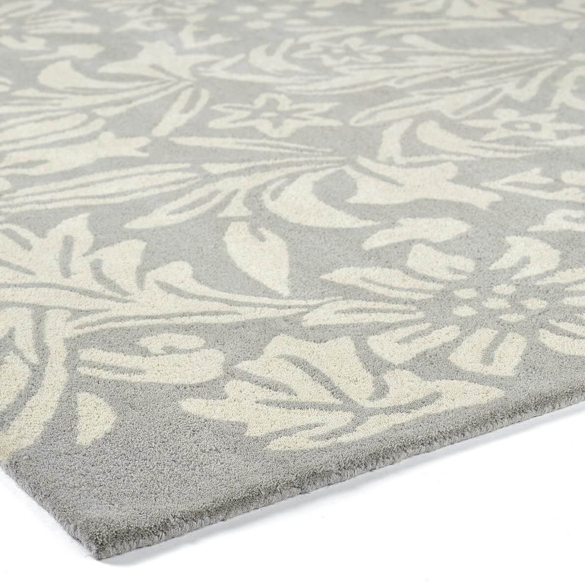 Heritage Lavender Floral Wool Rug - PN Home