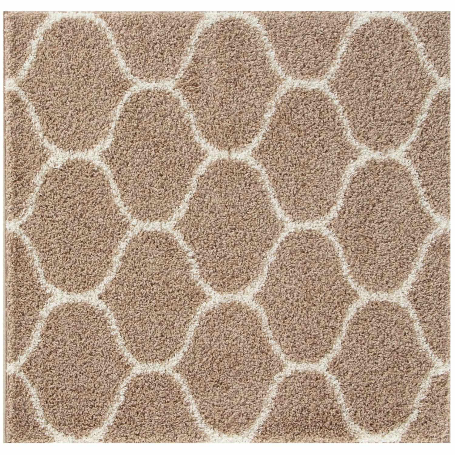 Moroccan Beige Shaggy Rug | 620 - PN Home