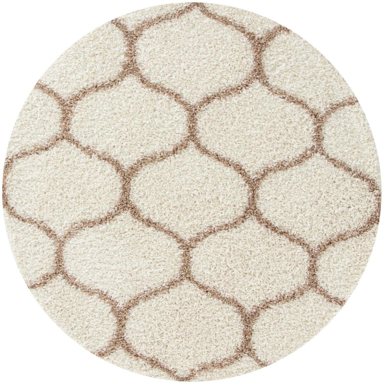 Moroccan Ivory Shaggy Rug | 630 - PN Home