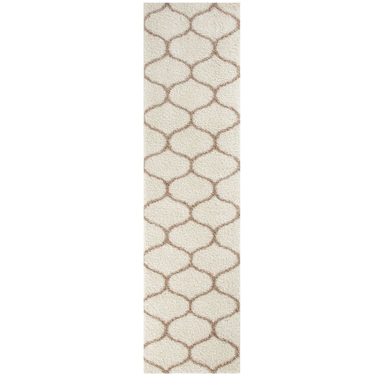 Moroccan Ivory Shaggy Rug | 630