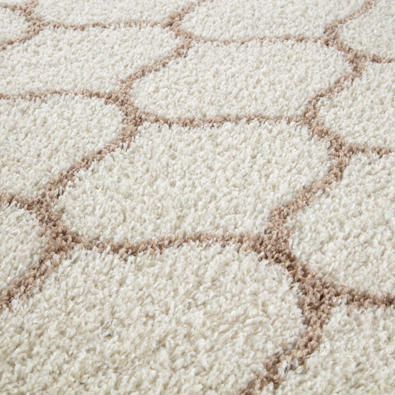 Moroccan Ivory Shaggy Rug | 630 - PN Home