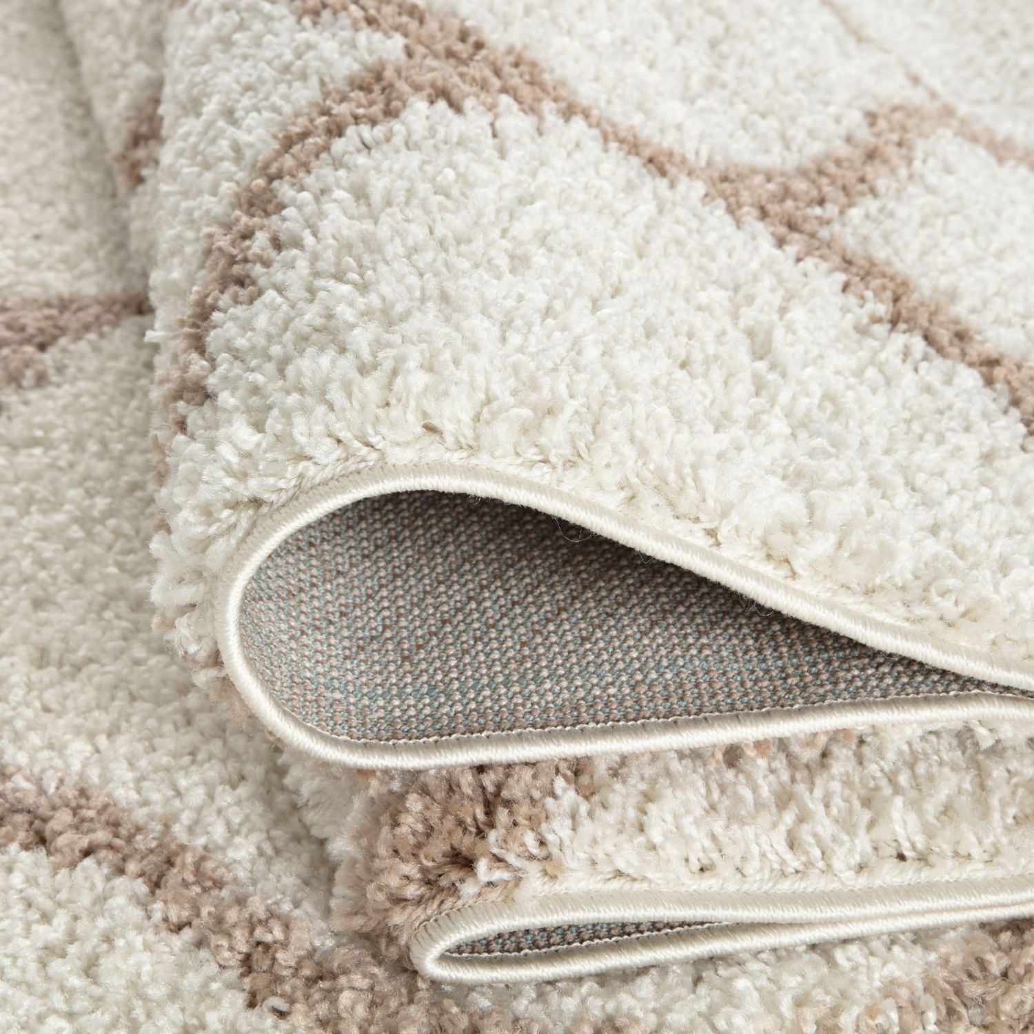 Moroccan Ivory Shaggy Rug | 630 - PN Home