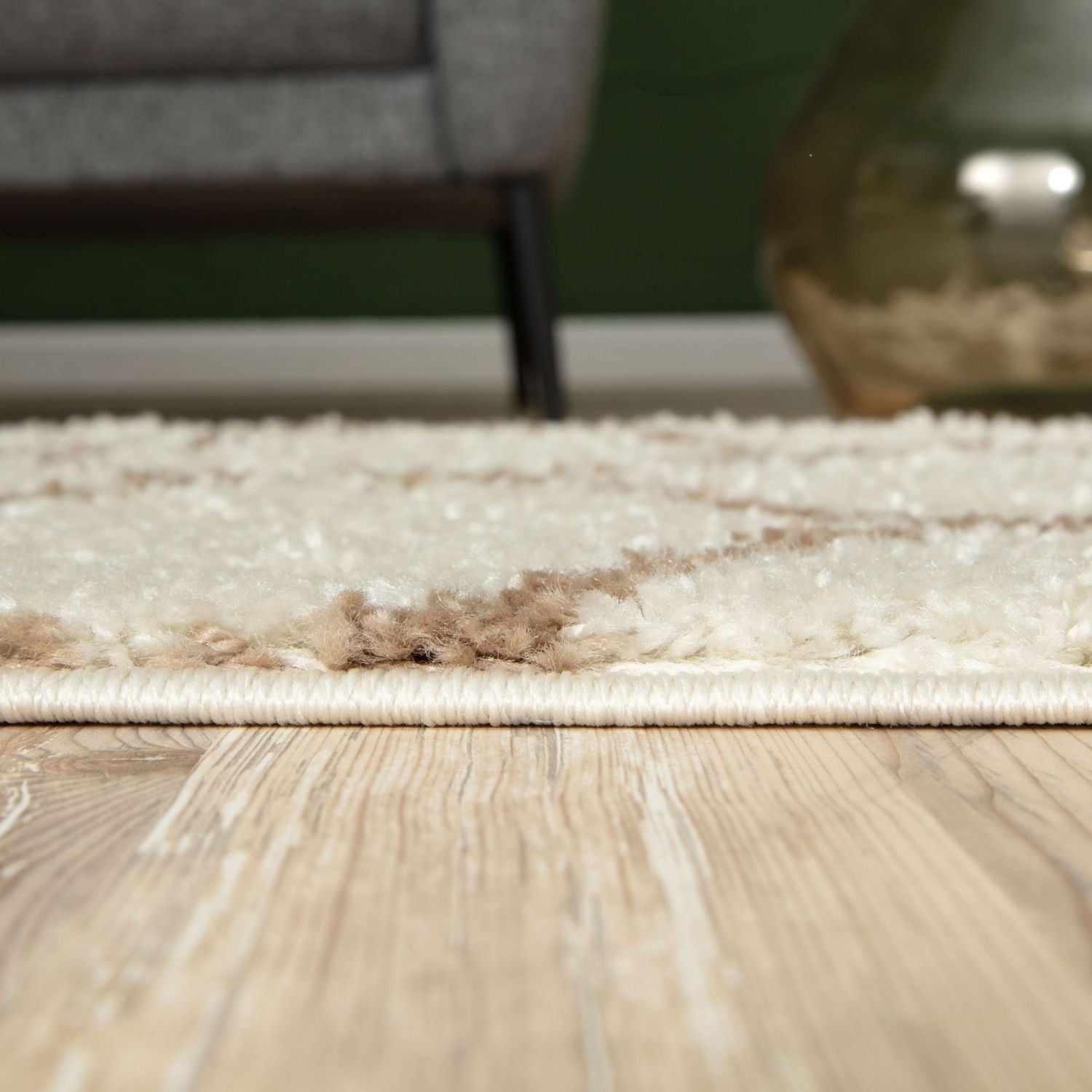 Moroccan Ivory Shaggy Rug | 630 - PN Home