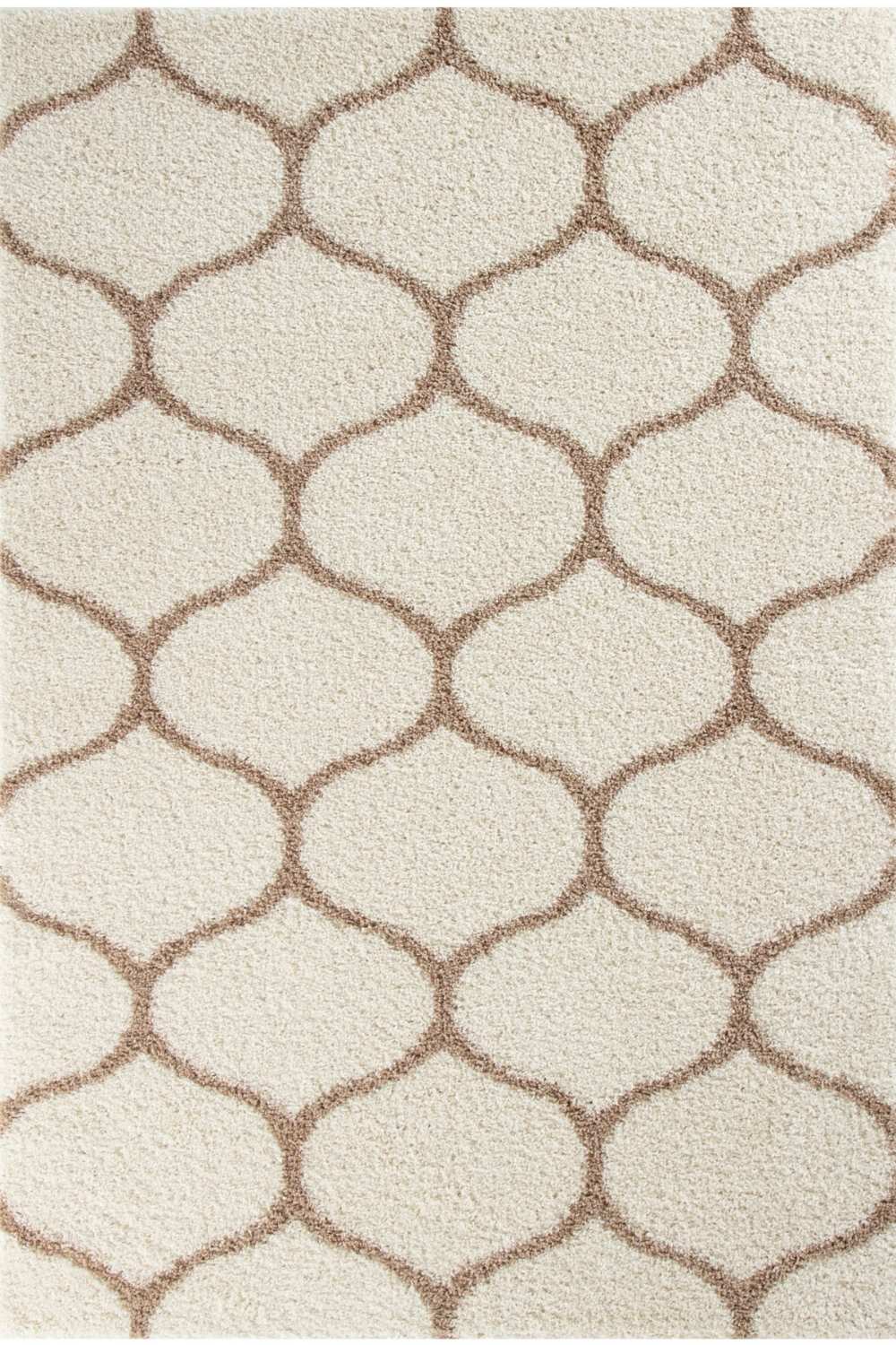 Moroccan Ivory Shaggy Rug | 630 - PN Home