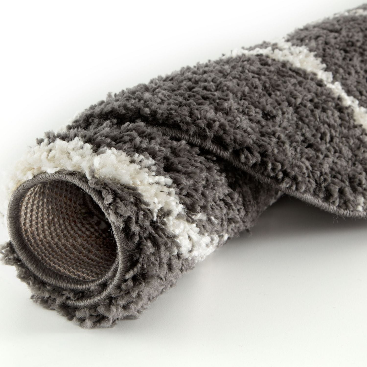 Moroccan Dark Grey Shaggy Rug | 640 - PN Home