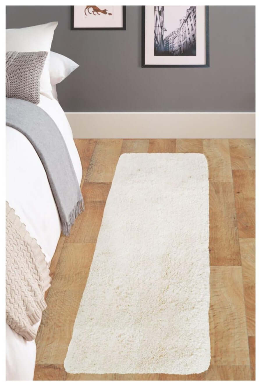 Soft Washable Ivory Shaggy Rug | SA-01 - PN Home