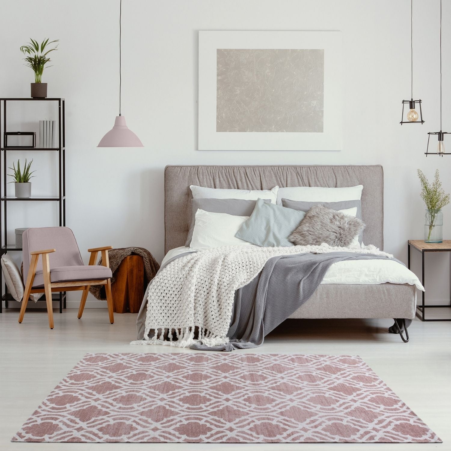 Washable Rug Carina Pink | 6902P - PN Home