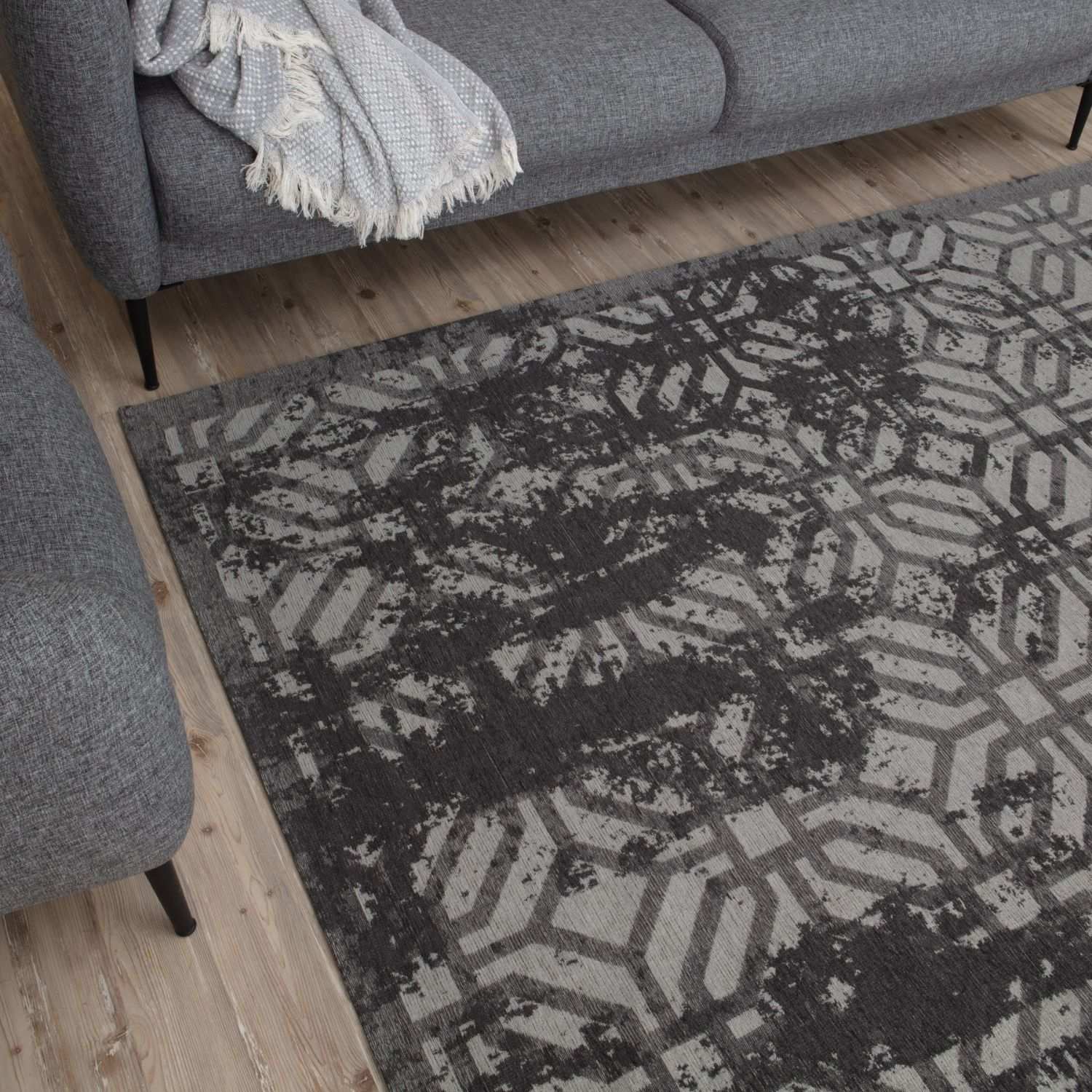 Washable Rug Carina Black | 6930B - PN Home