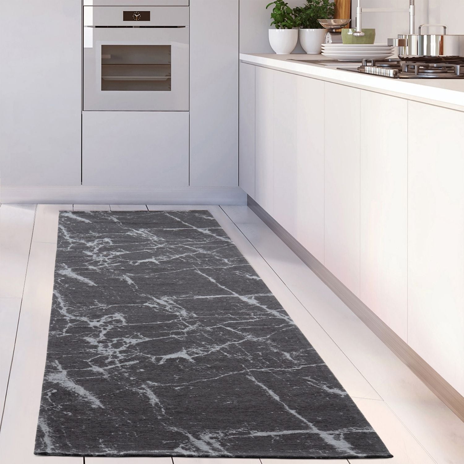 Washable Rug Carina Dark Grey | 6952D - PN Home