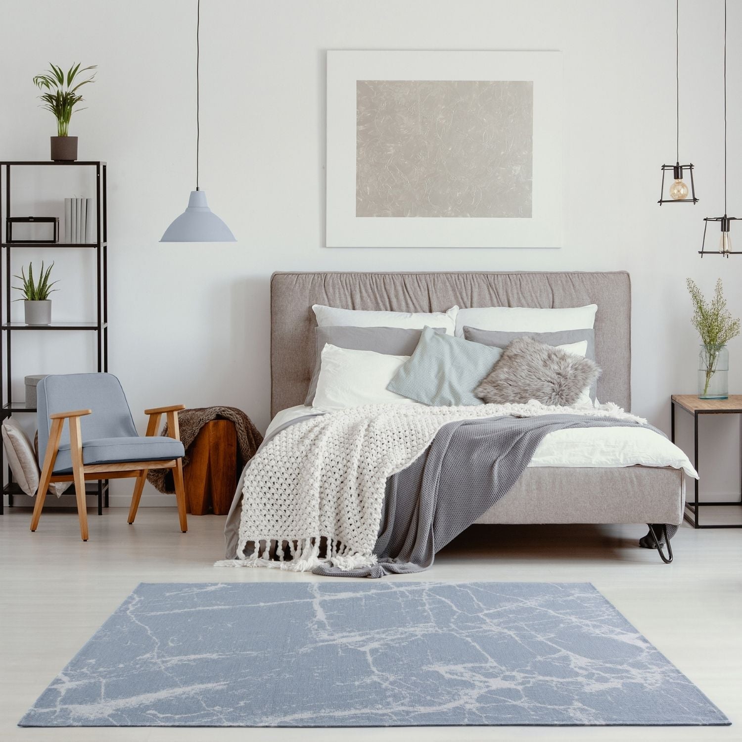 Washable Rug Carina Blue | 6955 - PN Home