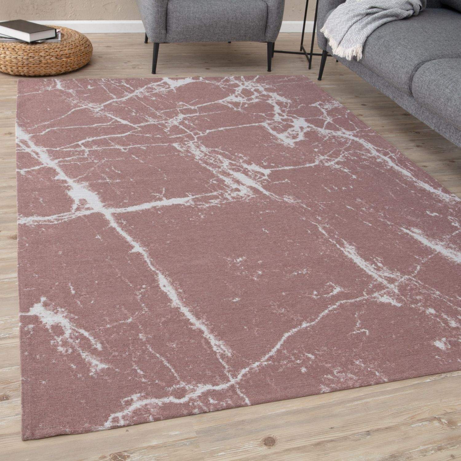 Washable Rug Carina Pink | 6956 - PN Home