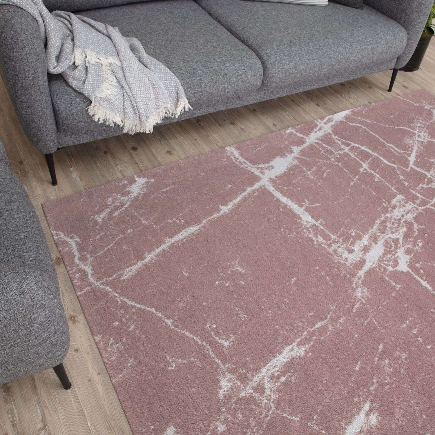 Washable Rug Carina Pink | 6956 - PN Home