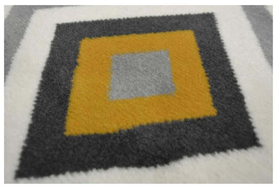 Maestro Geometric Yellow Rug | 3658 GB12 - PN Home