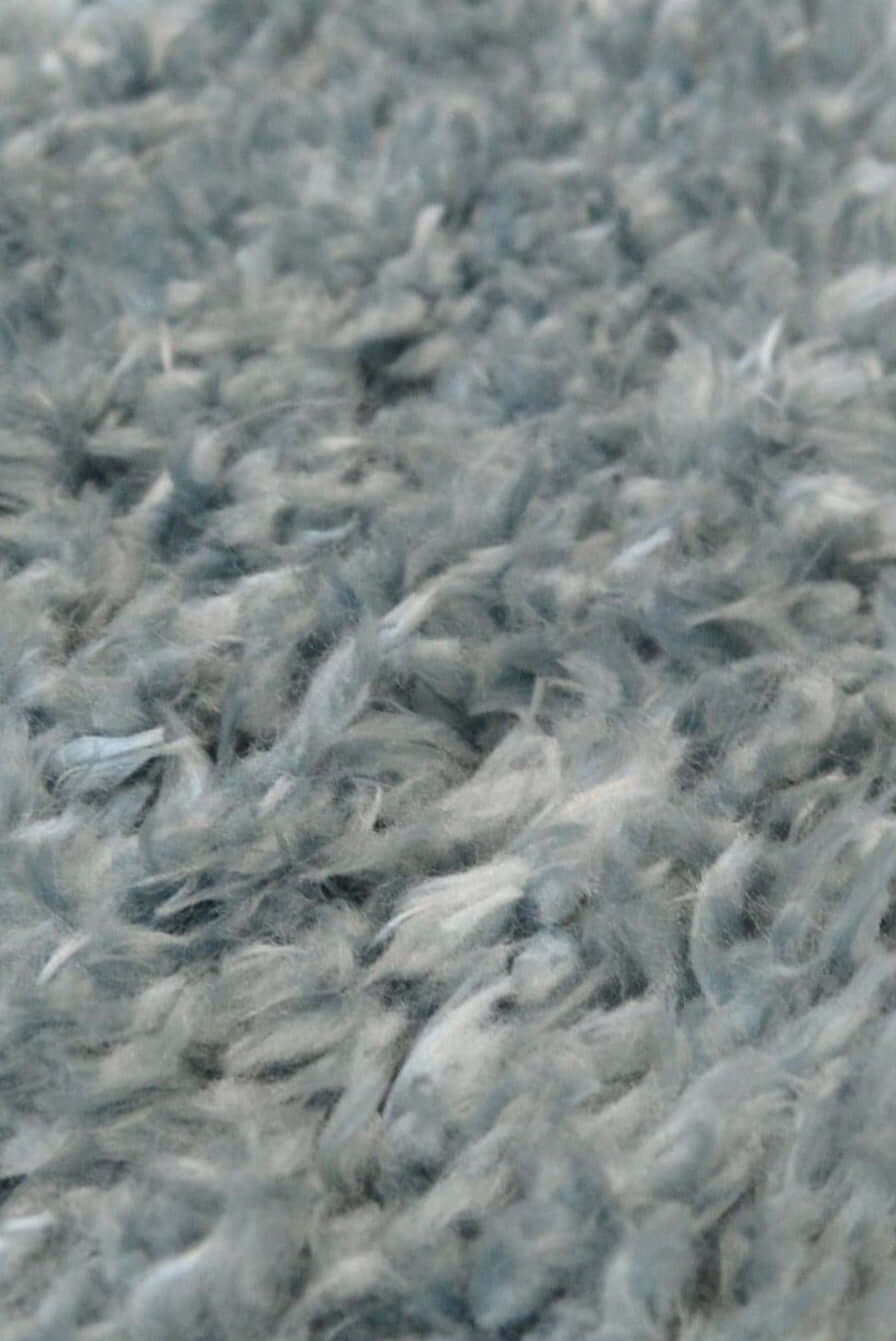 Lagom Duck Egg Blue Shaggy Rug - PN Home