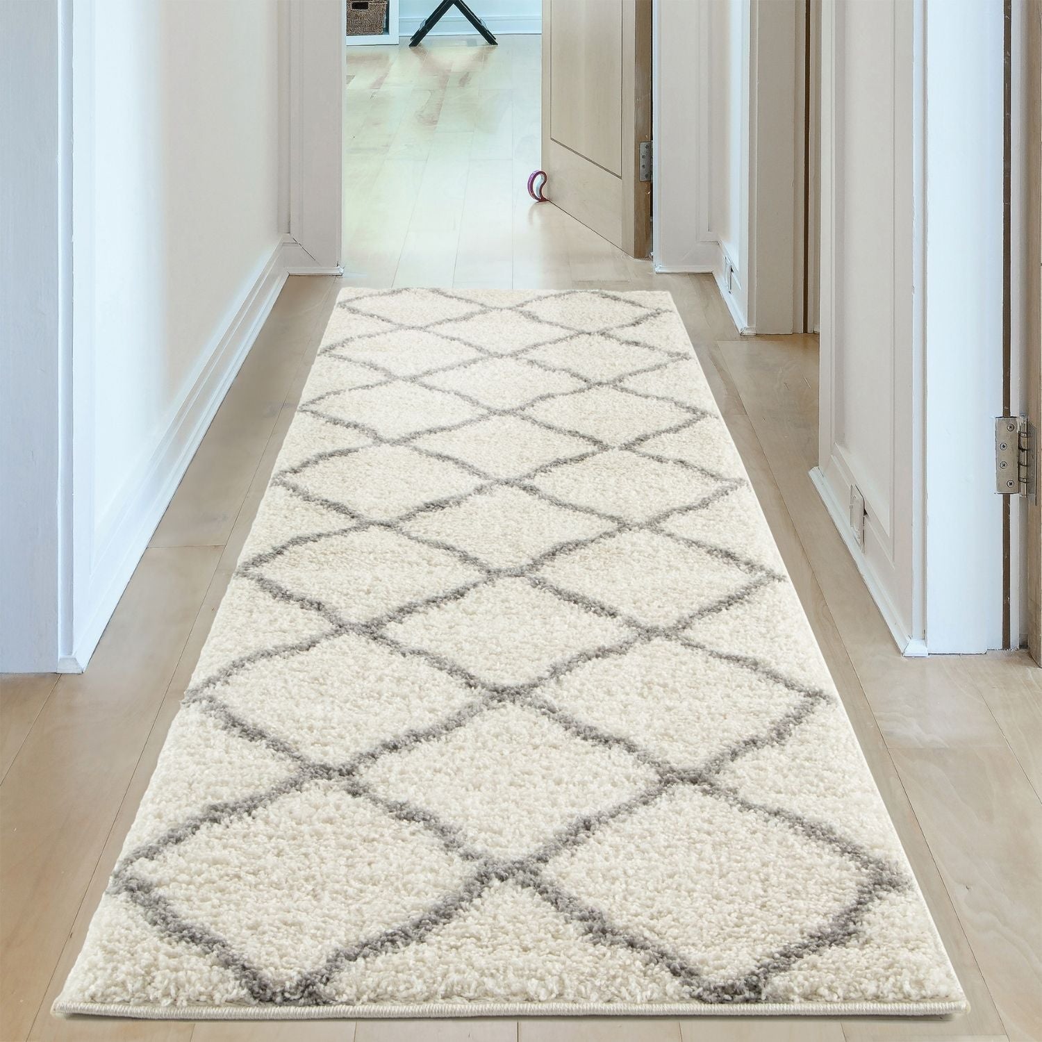 Moroccan Ivory Shaggy Rug | 700 - PN Home