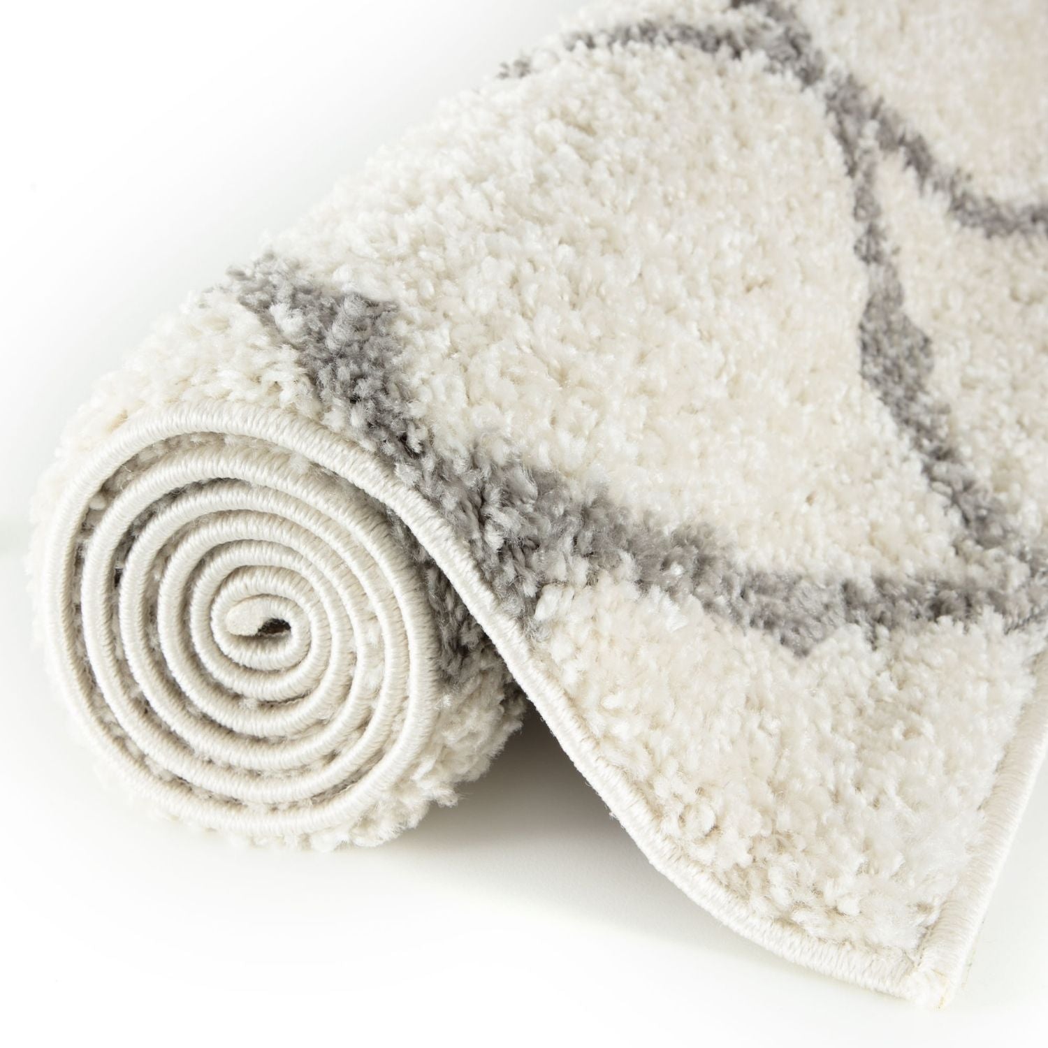 Moroccan Ivory Shaggy Rug | 700 - PN Home