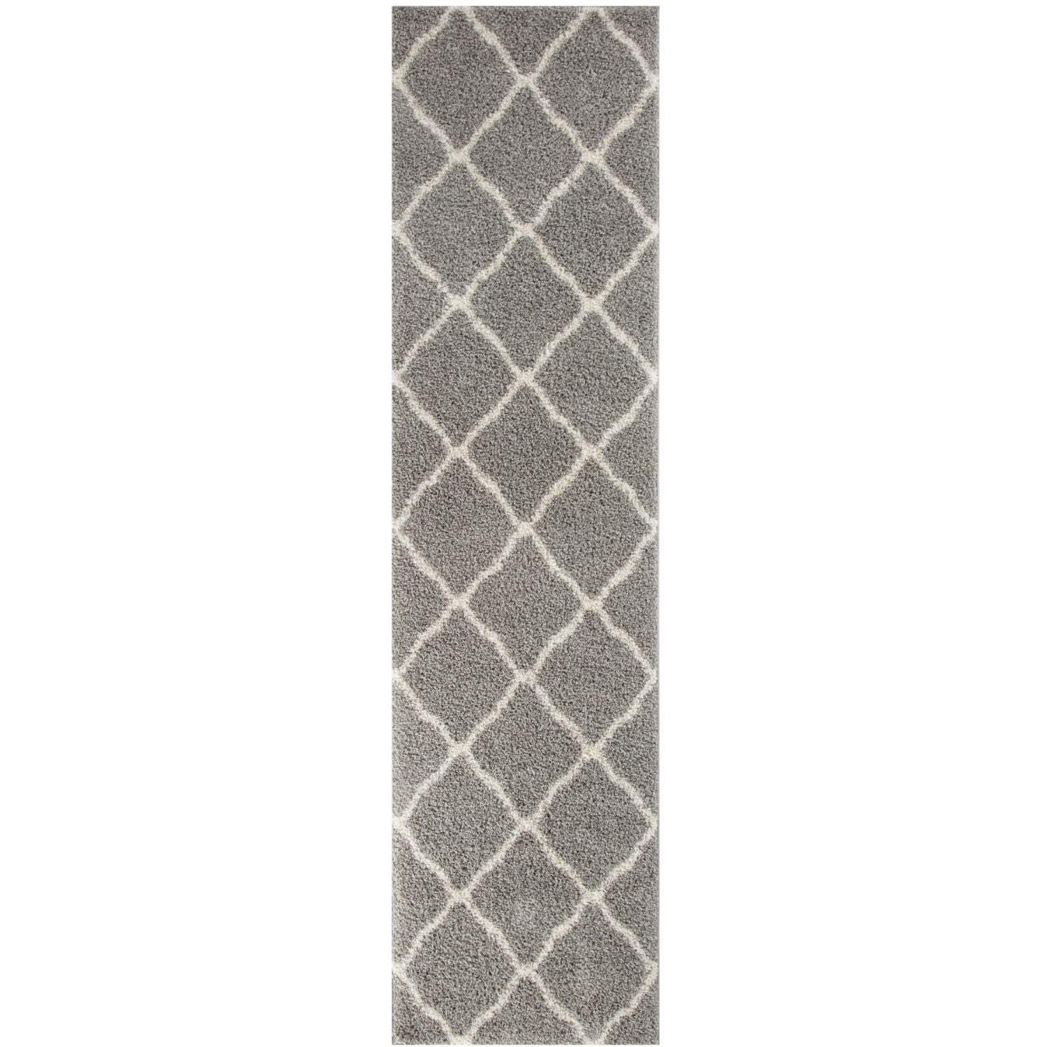 Moroccan Grey Shaggy Rug | 710 - PN Home