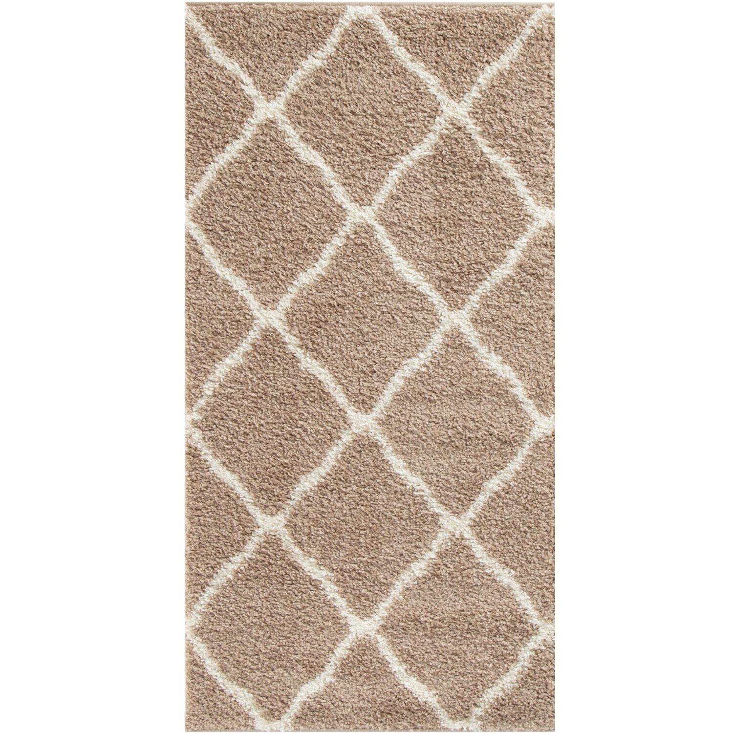 Moroccan Beige Shaggy Rug | 720 - PN Home
