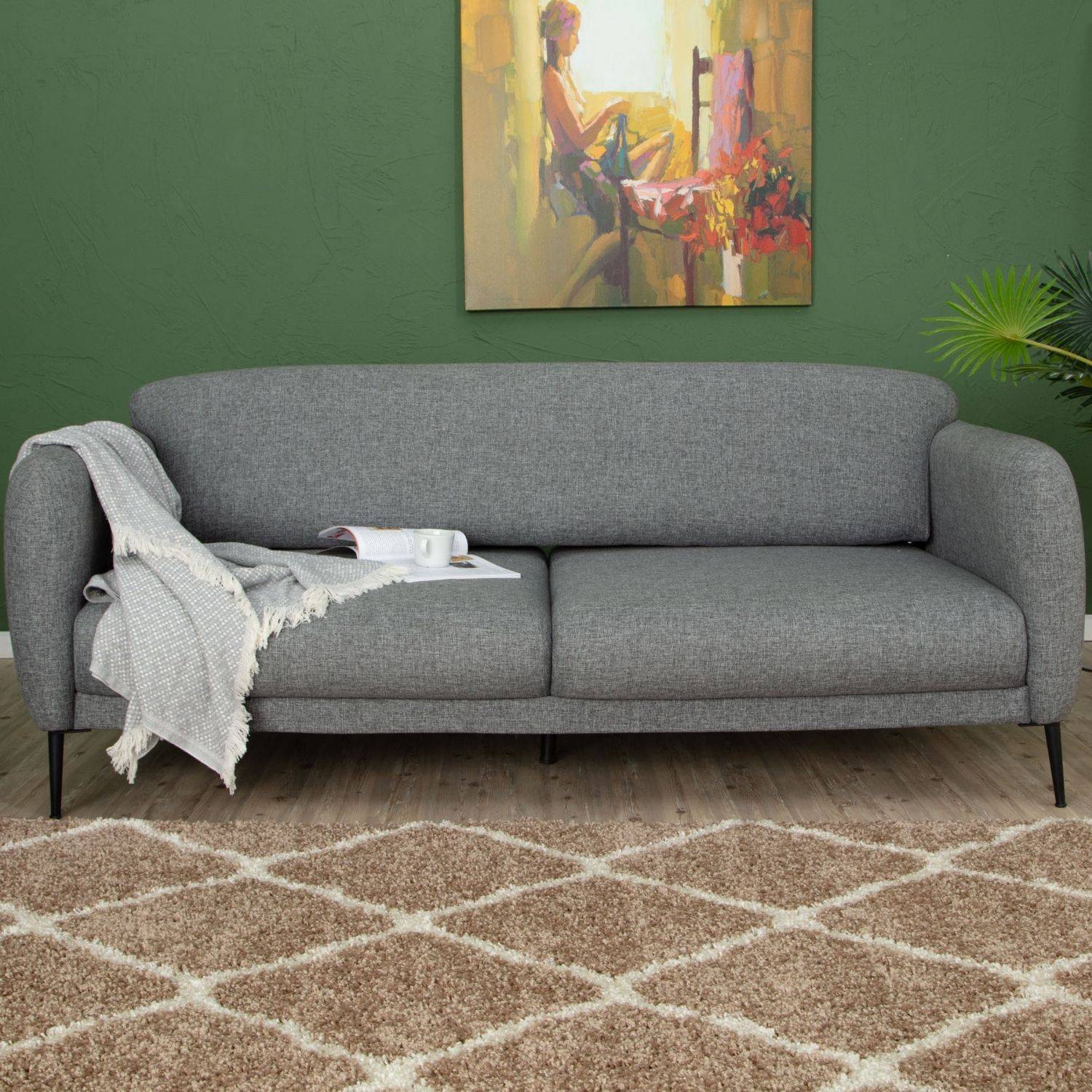 Moroccan Beige Shaggy Rug | 720 - PN Home