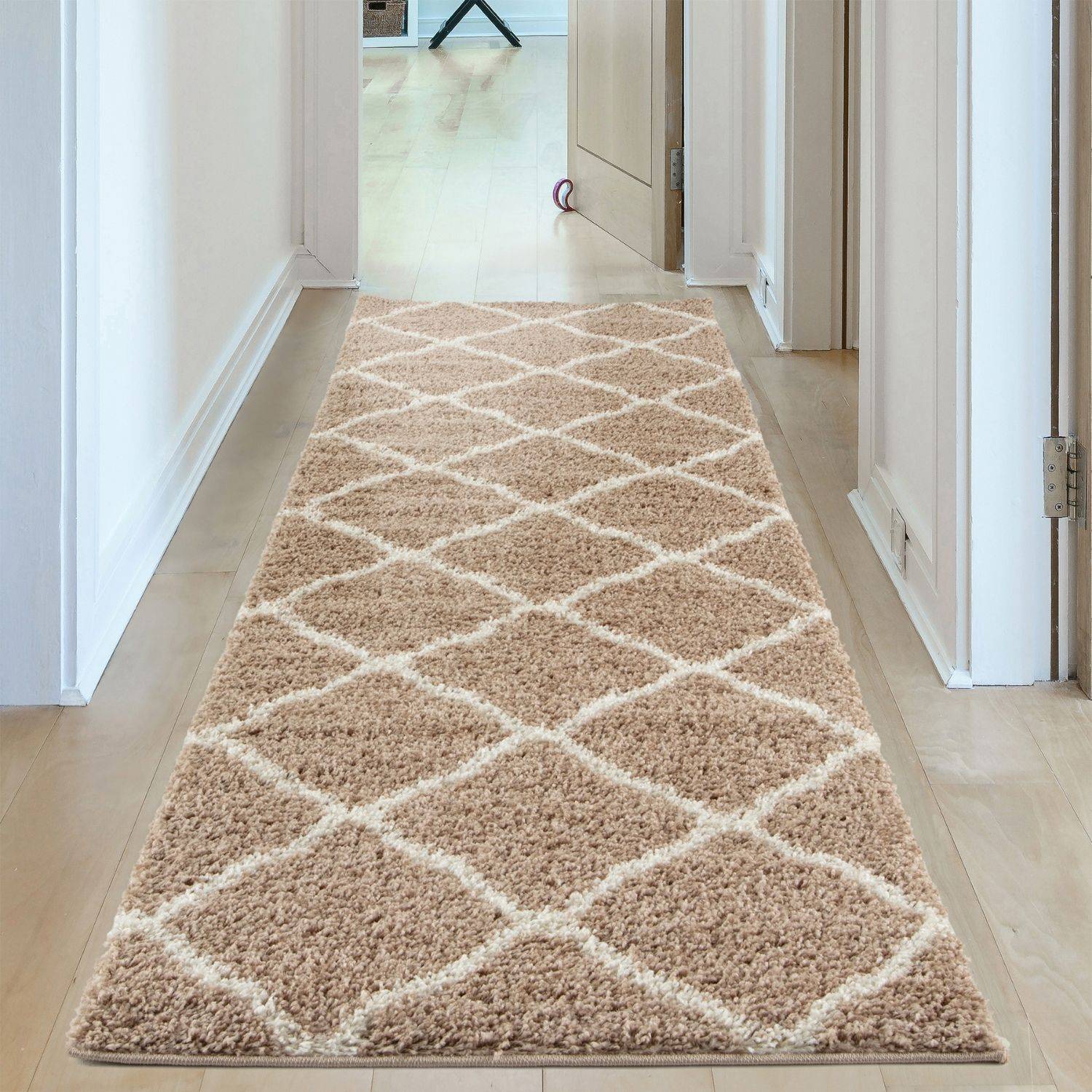 Moroccan Beige Shaggy Rug | 720 - PN Home