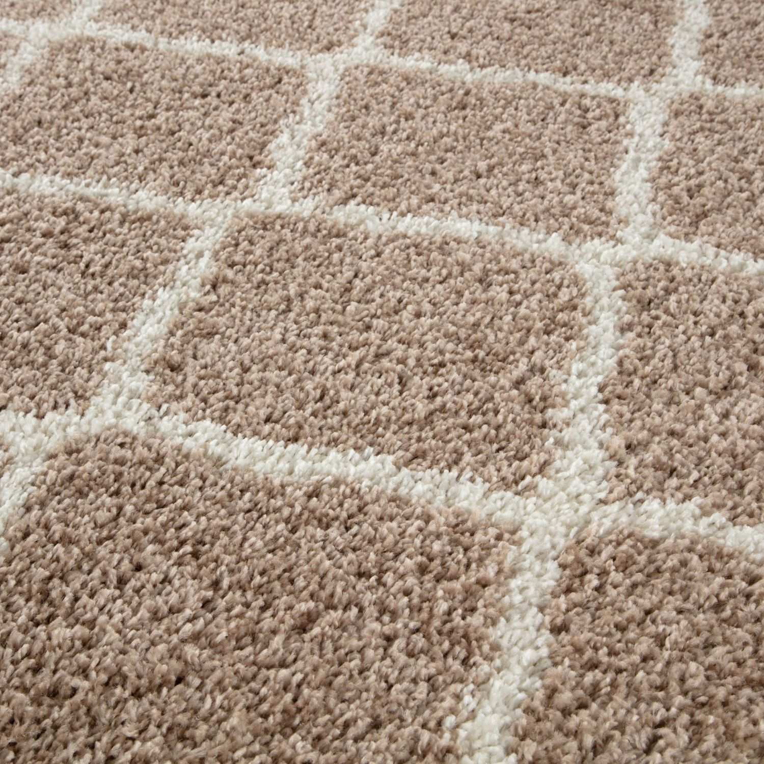 Moroccan Beige Shaggy Rug | 720 - PN Home