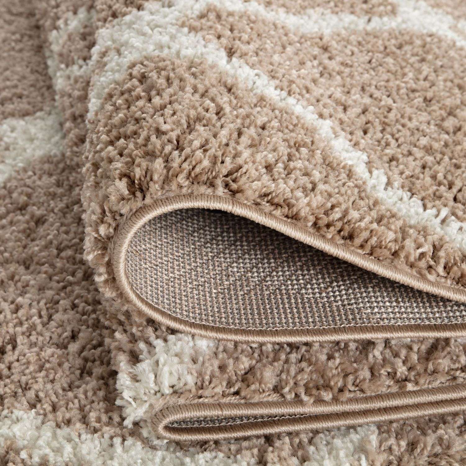 Moroccan Beige Shaggy Rug | 720 - PN Home