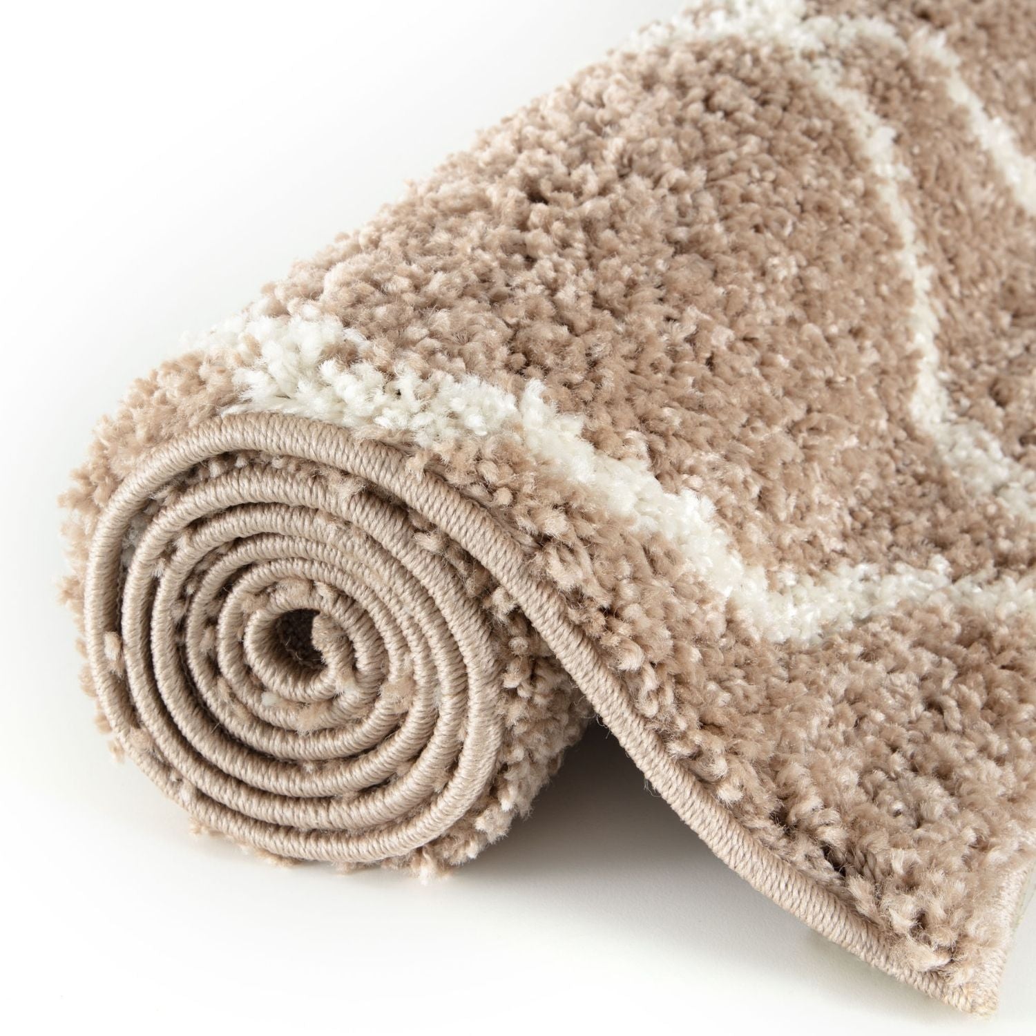 Moroccan Beige Shaggy Rug | 720 - PN Home