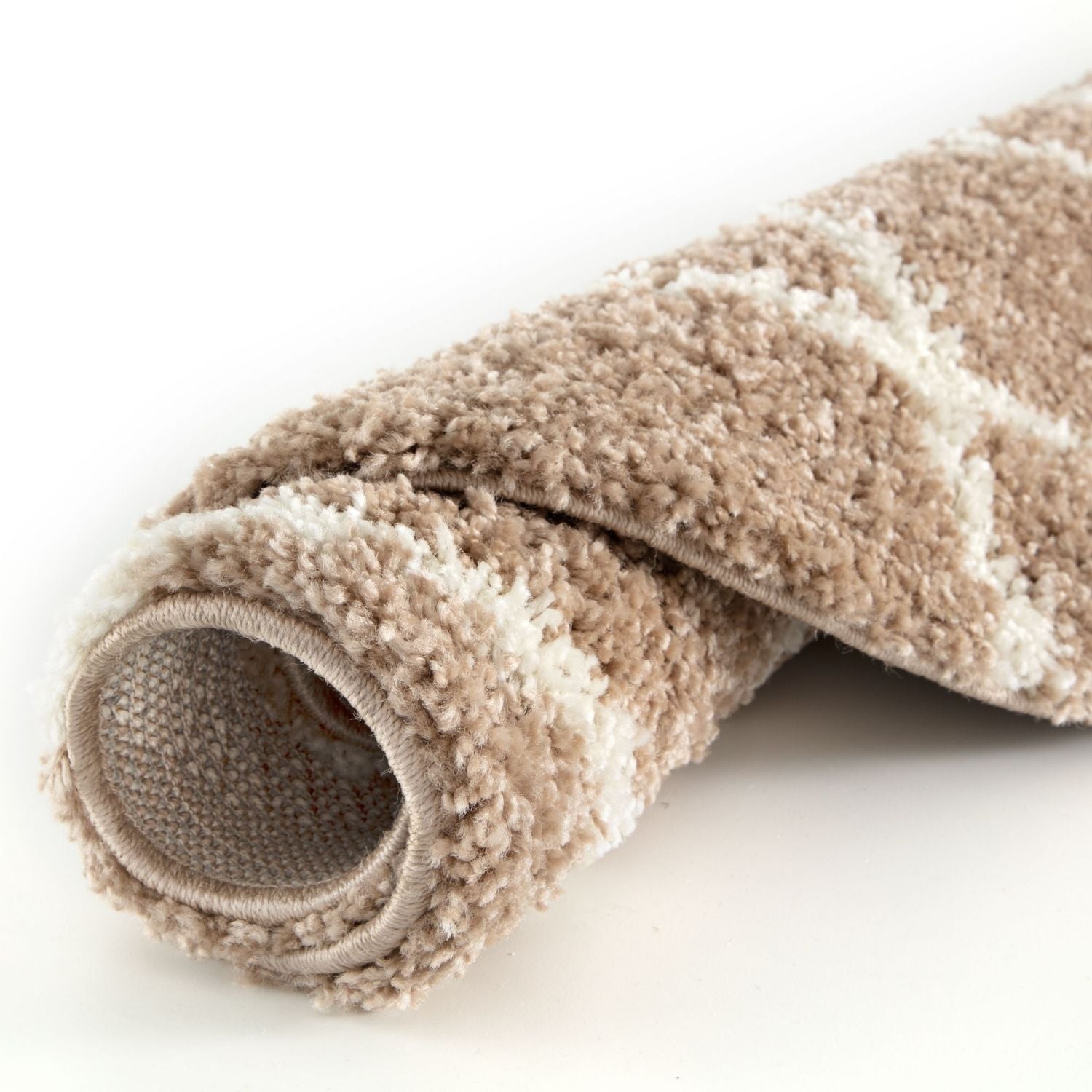 Moroccan Beige Shaggy Rug | 720 - PN Home