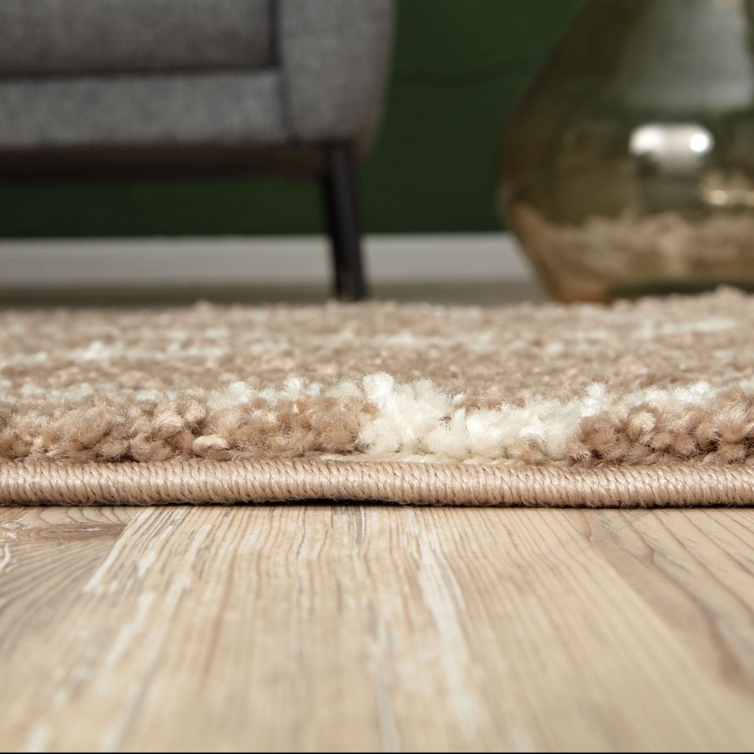 Moroccan Beige Shaggy Rug | 720 - PN Home