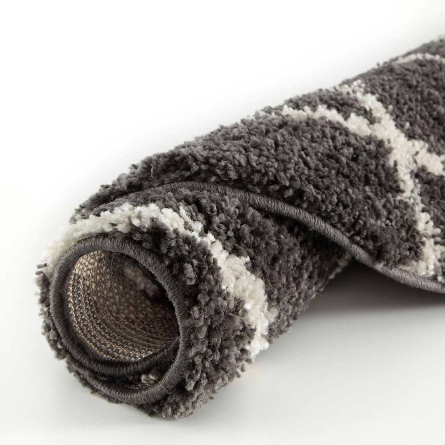 Moroccan Dark Grey Shaggy Rug | 740 - PN Home