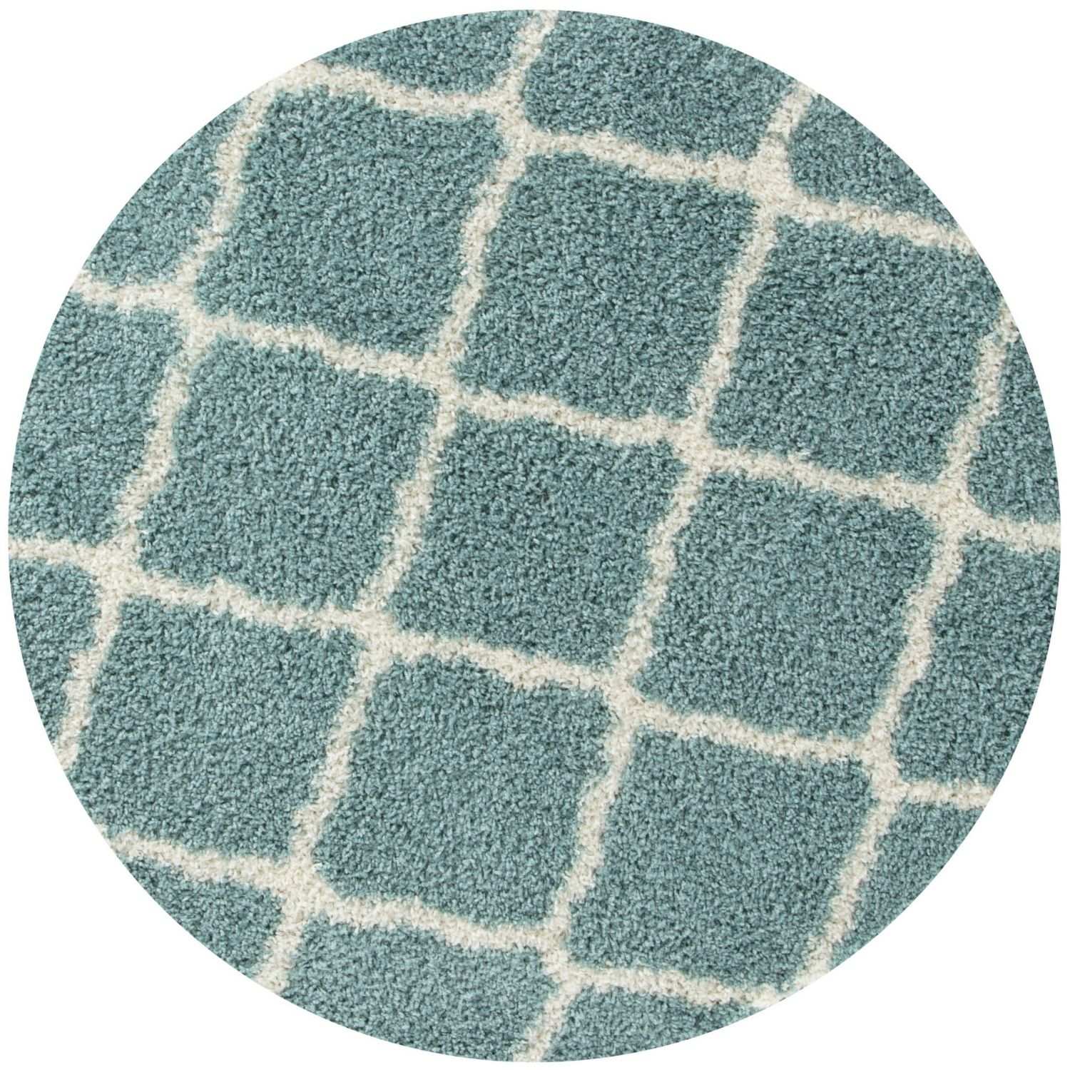 Moroccan Duck Egg Blue Shaggy Rug | 750 - PN Home