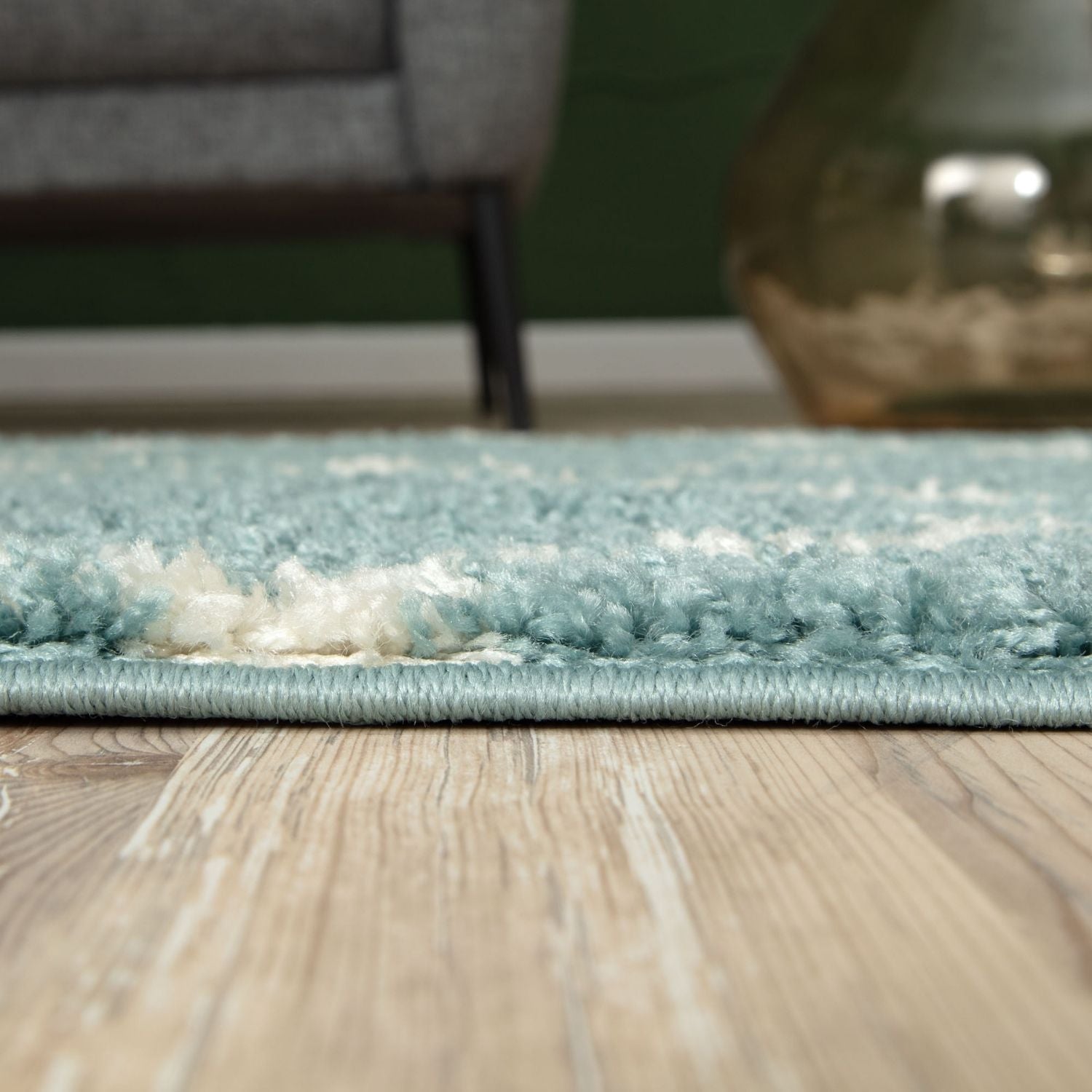Moroccan Duck Egg Blue Shaggy Rug | 750 - PN Home