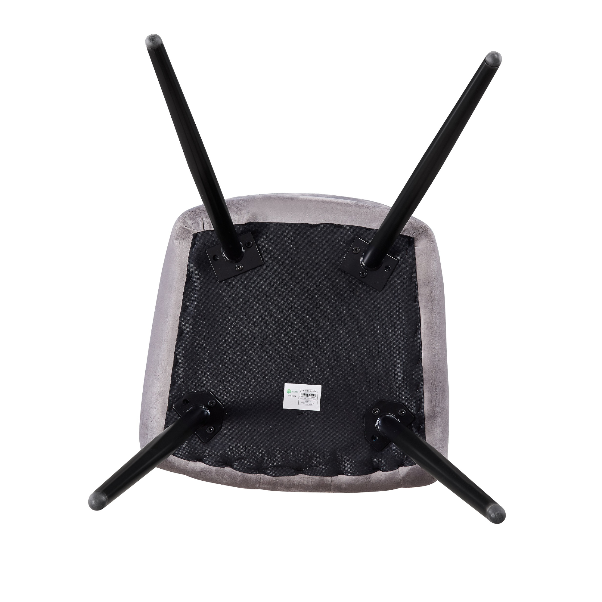 Camden Toga Brown LUX Dining Set with 4 Velvet Chairs