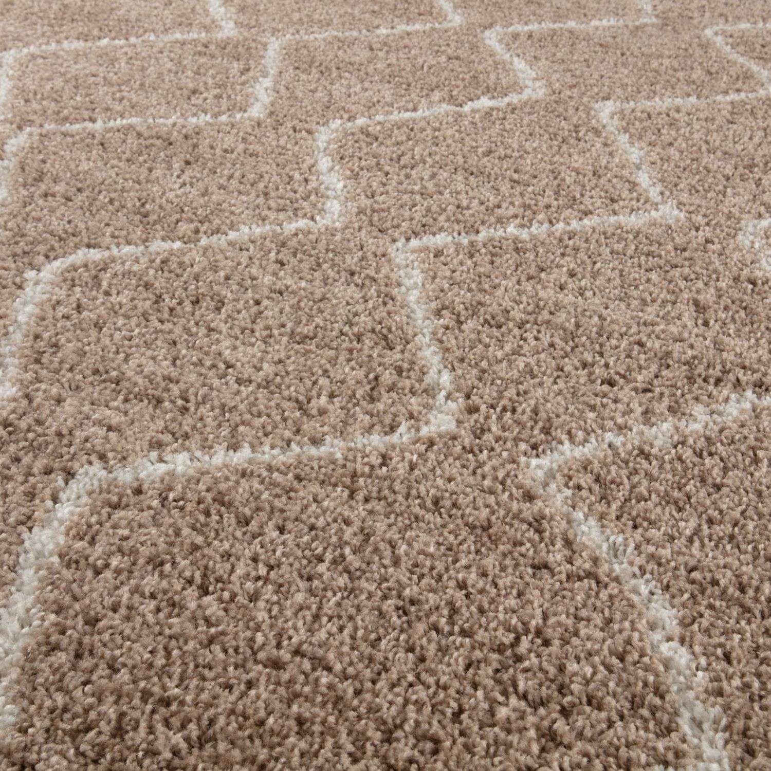 Moroccan Beige Shaggy Rug | 820 - PN Home