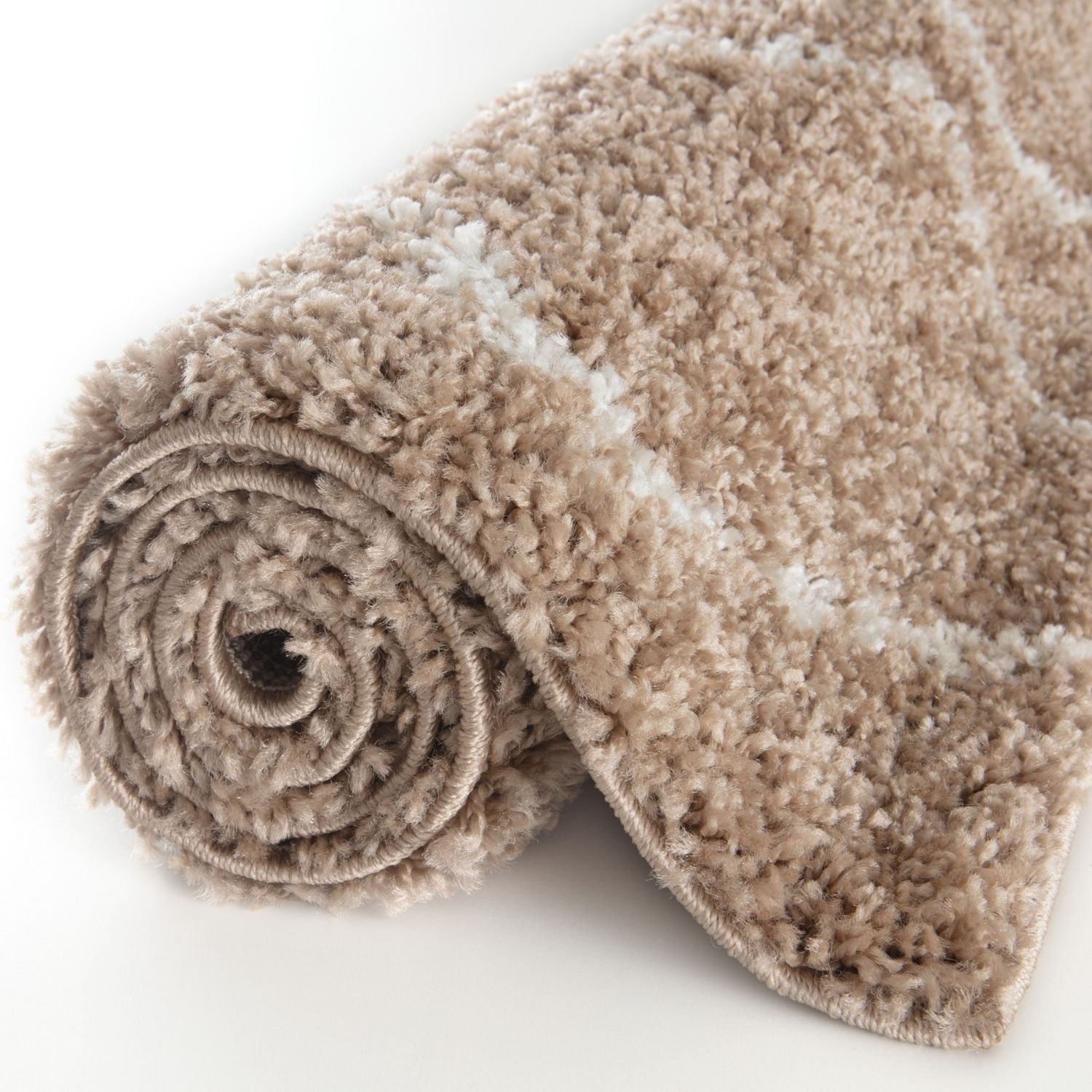 Moroccan Beige Shaggy Rug | 820 - PN Home
